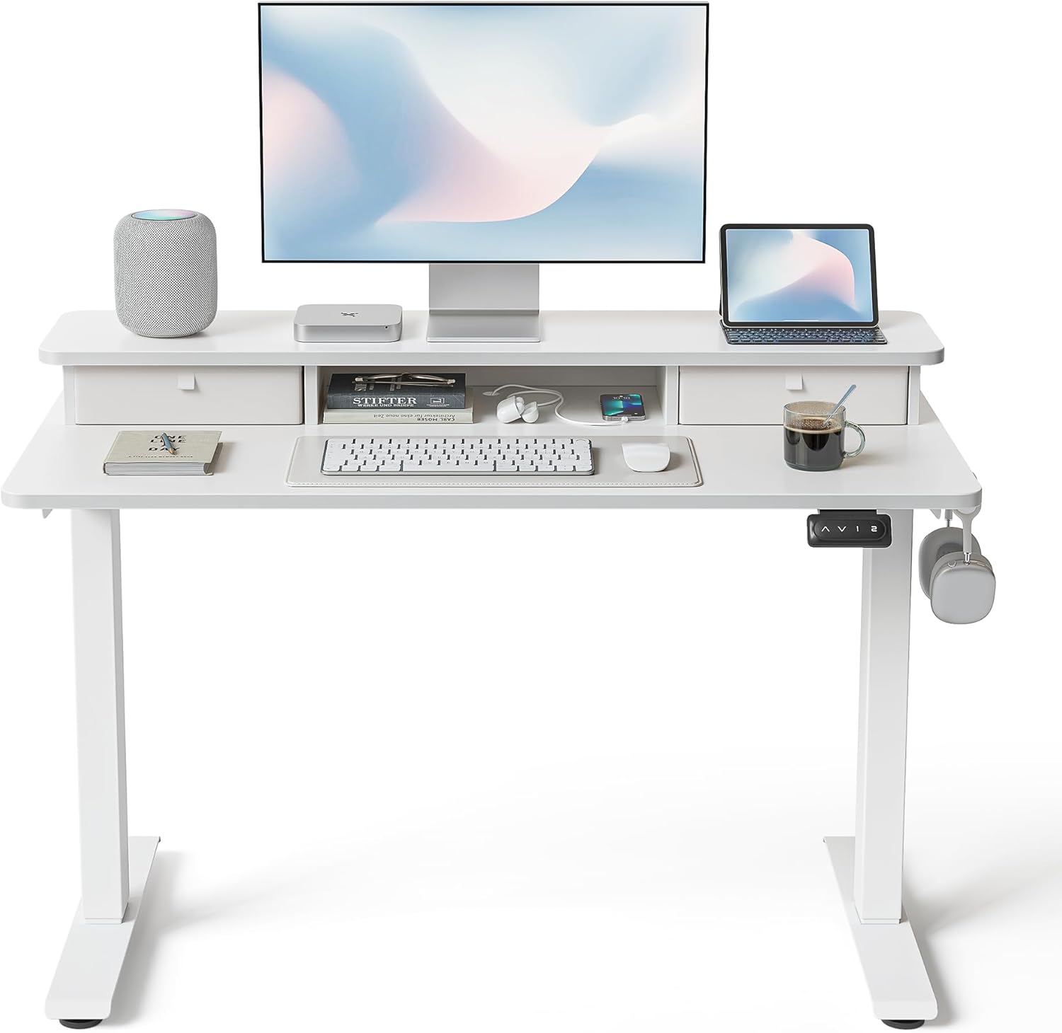 FEZIBO Height Adjustable Standing Desk Converter