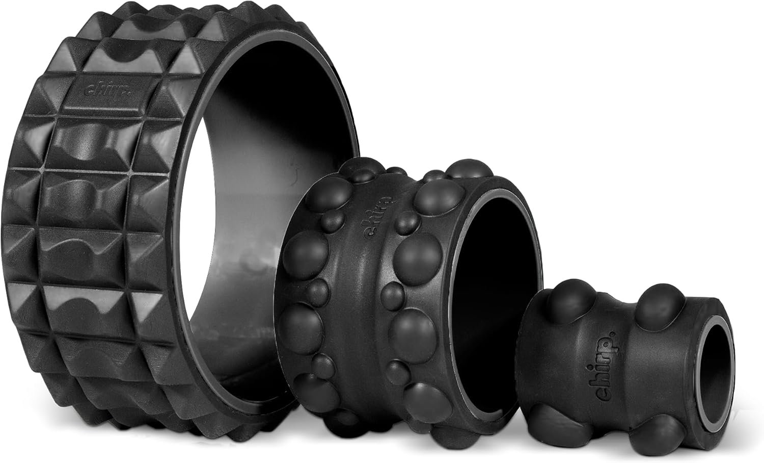 Chirp Wheel XR 3P Massage Roller Set - 10-Inch Acupressure