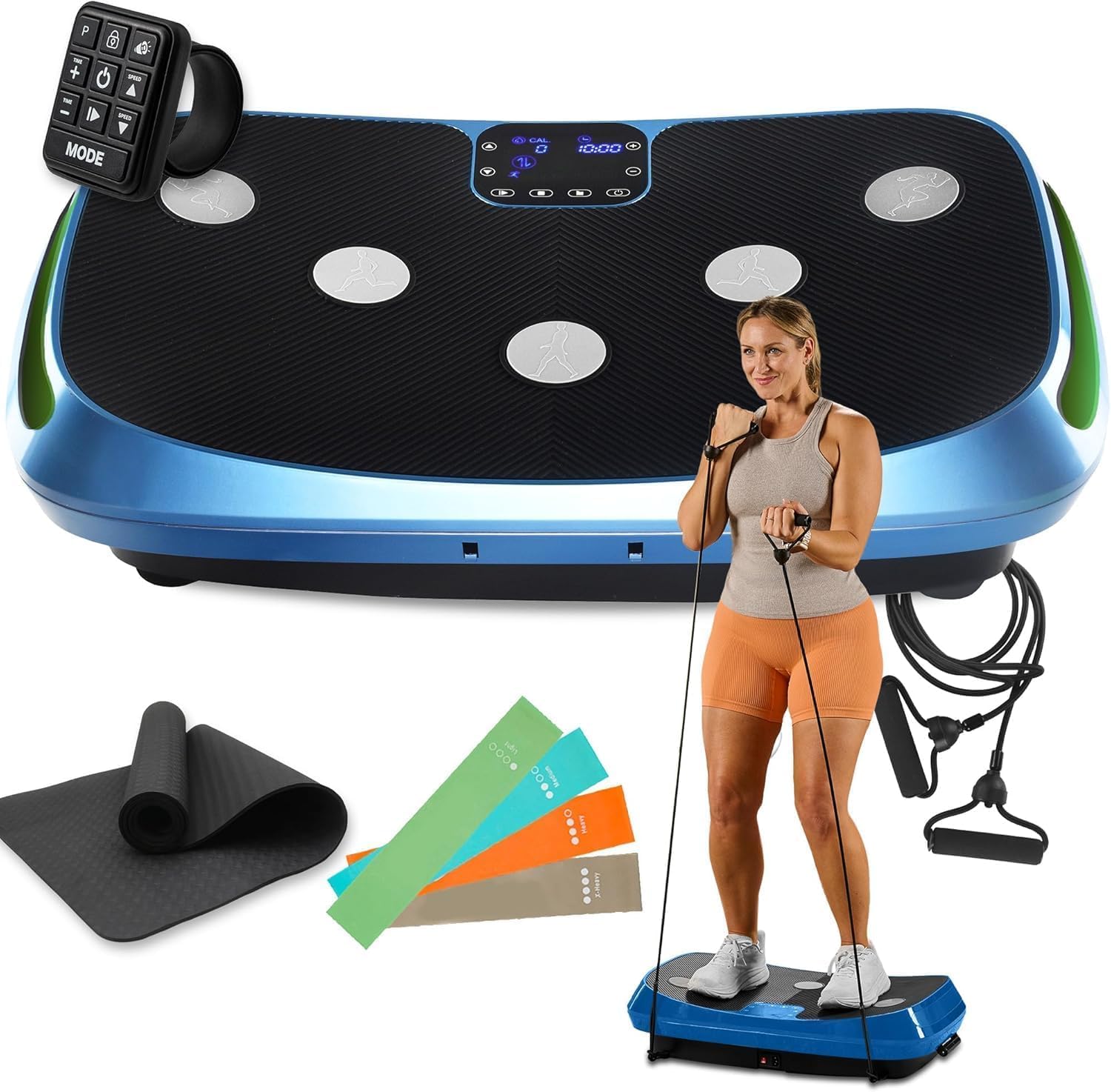 LifePro Rumblex 4D Vibration Plate Exercise Machine - Triple Motor Oscillation