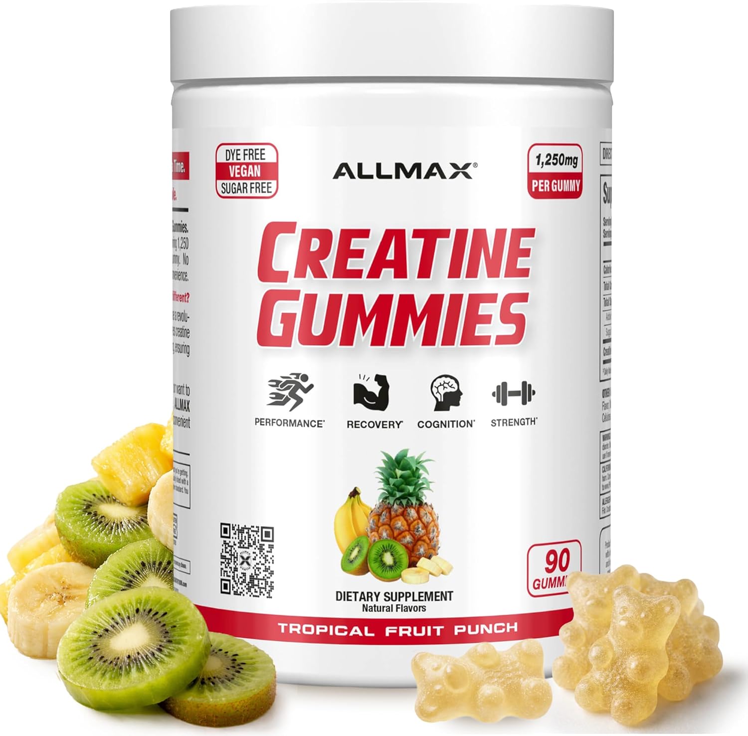 ALLMAX Creatine Monohydrate Gummies 90 count