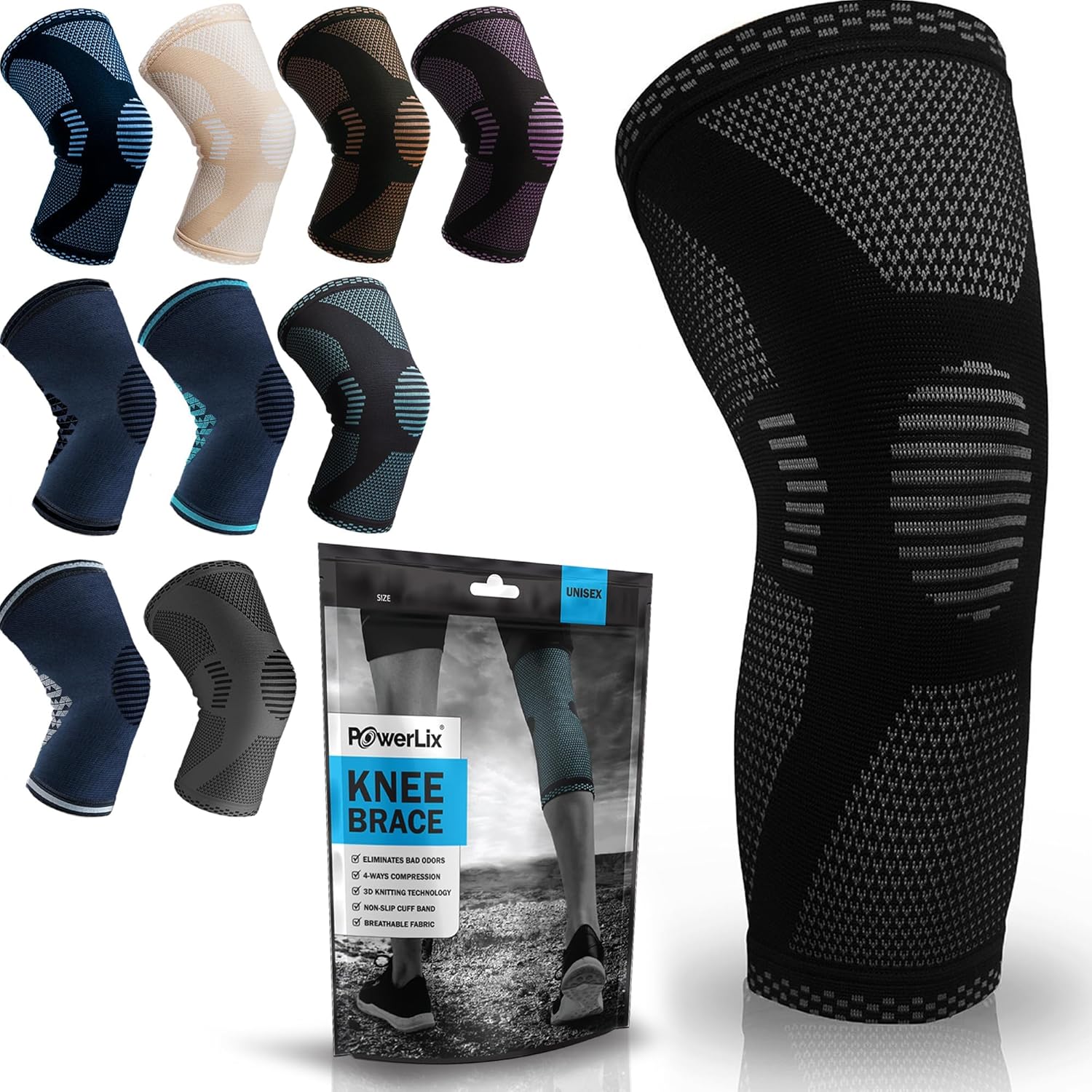 POWERLIX Knee Compression Sleeve
