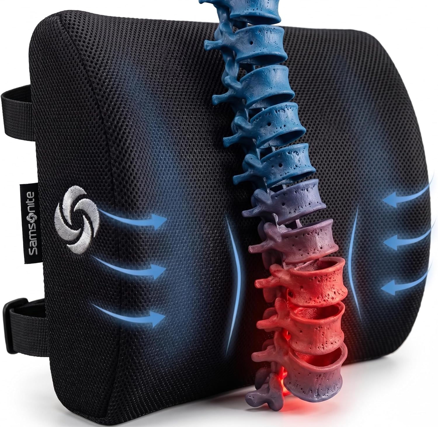 Samsonite Lumbar Support Pillow for Office Chair